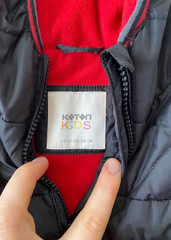 Erkek Çocuk Gri Fermuarlı Kapüşonlu Mont - Görsel 4