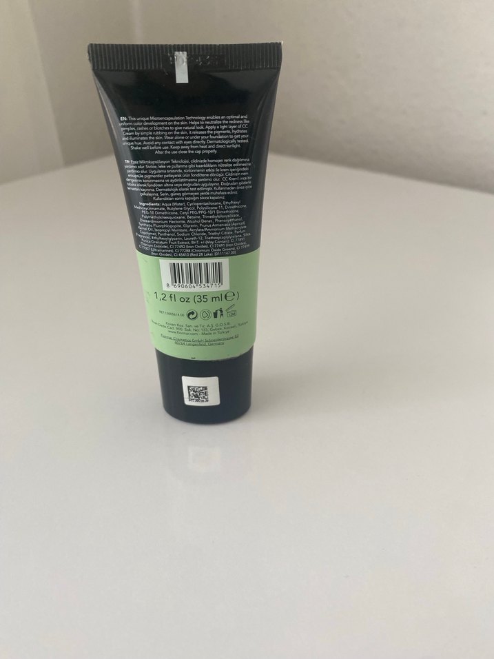 Flormar CC Cream SPF 20 - Pastel Yeşil - Görsel 2