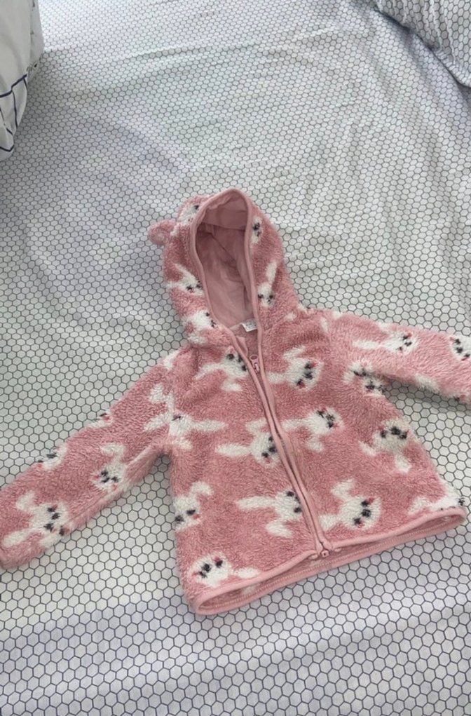 Kapüşonlu Pembe Kürklü Bebek Kız Tulum - Görsel 2