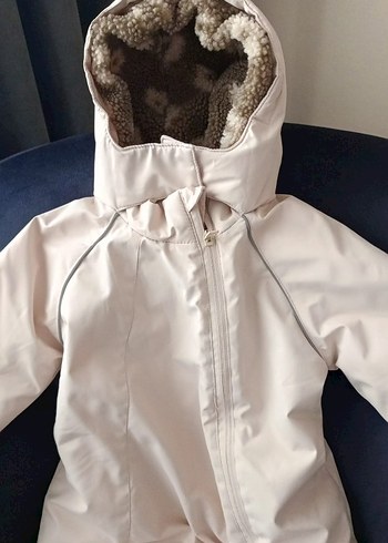 Kürklü Kapüşonlu Bebek Tulumu - Görsel 2