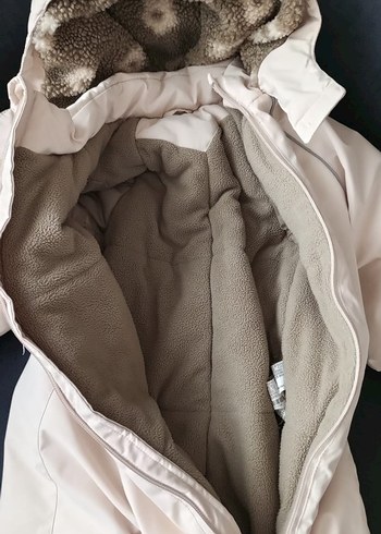 Kürklü Kapüşonlu Bebek Tulumu - Görsel 10