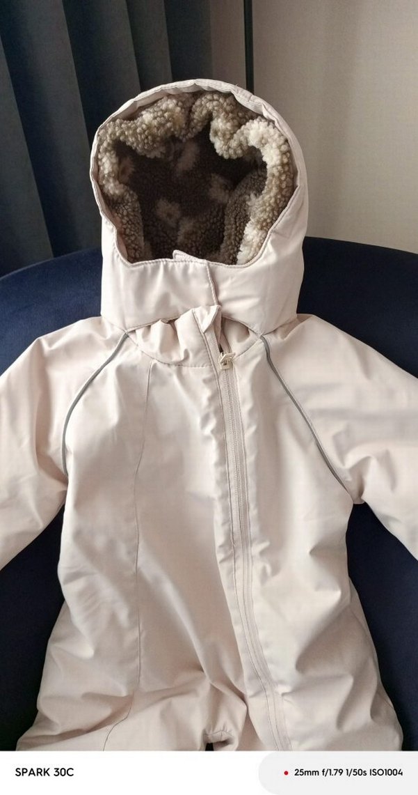 Kürklü Kapüşonlu Bebek Tulumu - Görsel 2