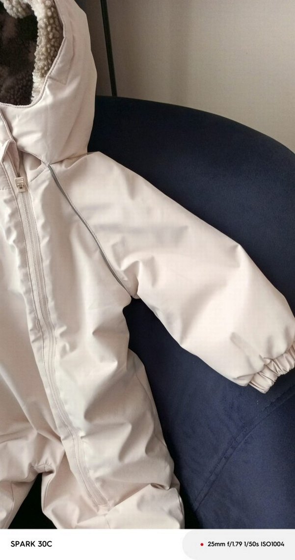 Kürklü Kapüşonlu Bebek Tulumu - Görsel 4