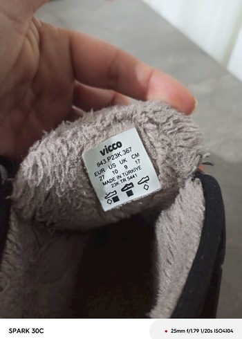 Turuncu Baskılı Erkek Çocuk Botu Velcro - Görsel 6