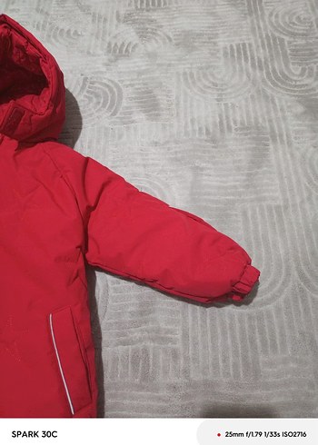 Kız Bebek Kırmızı Fermuarlı Kar Tulumu - Görsel 5