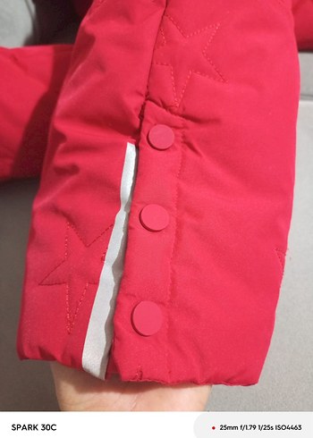 Kız Bebek Kırmızı Fermuarlı Kar Tulumu - Görsel 6