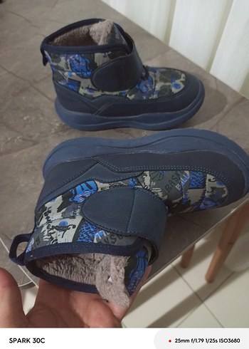 Mavi Kamuflaj Erkek Çocuk Botu - Görsel 5