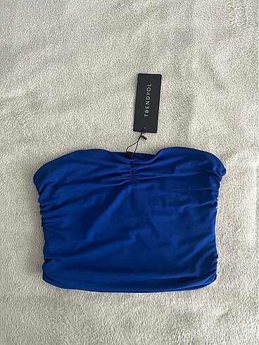 Trendyol & Milla Trendyol Lacivert Crop Üst