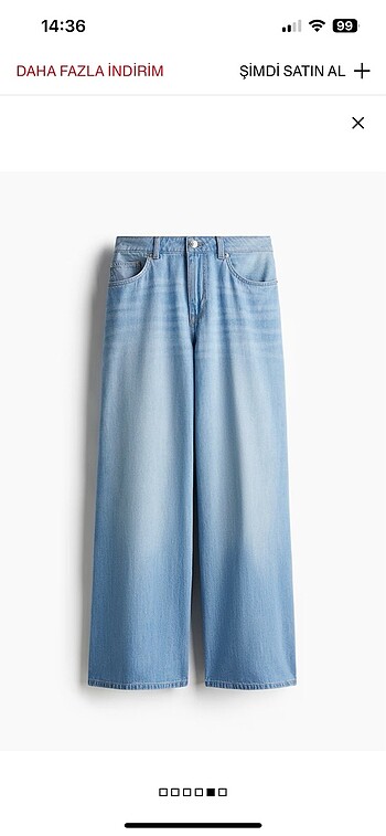 H&M Baggy Low Waist Jean