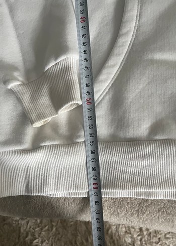 m Beden Trendyol Beyaz Sweatshirt