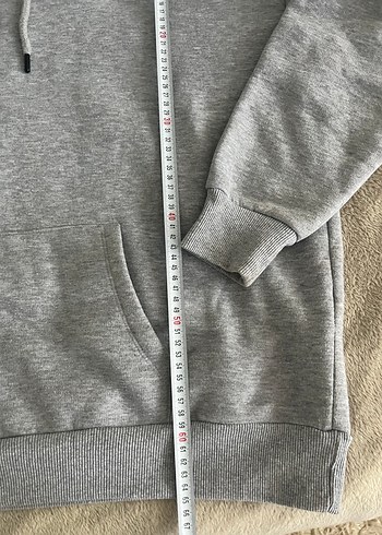 m Beden Gri Kapüşonlu Kadın Sweatshirt