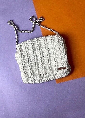  Beden beyaz Renk HANDMADE CANTA 