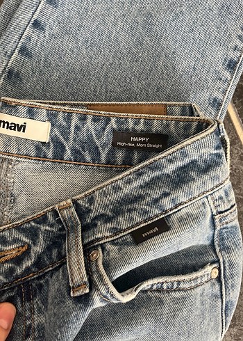 27 Beden gri Renk Mavi Mom Jean