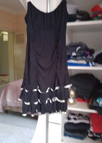 Siyah Fırfırlı Midi kina düğün özel günler için - Görsel 3