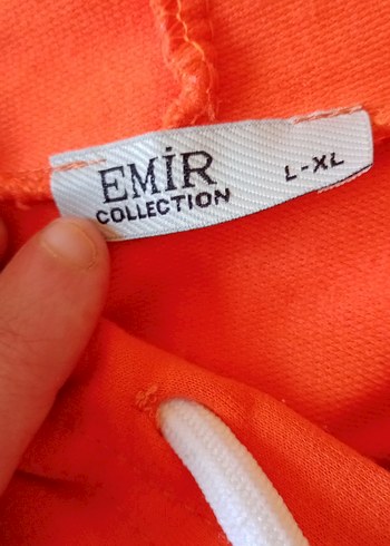 Turuncu Baskılı Uzun Kollu Sweatshirt - Görsel 4