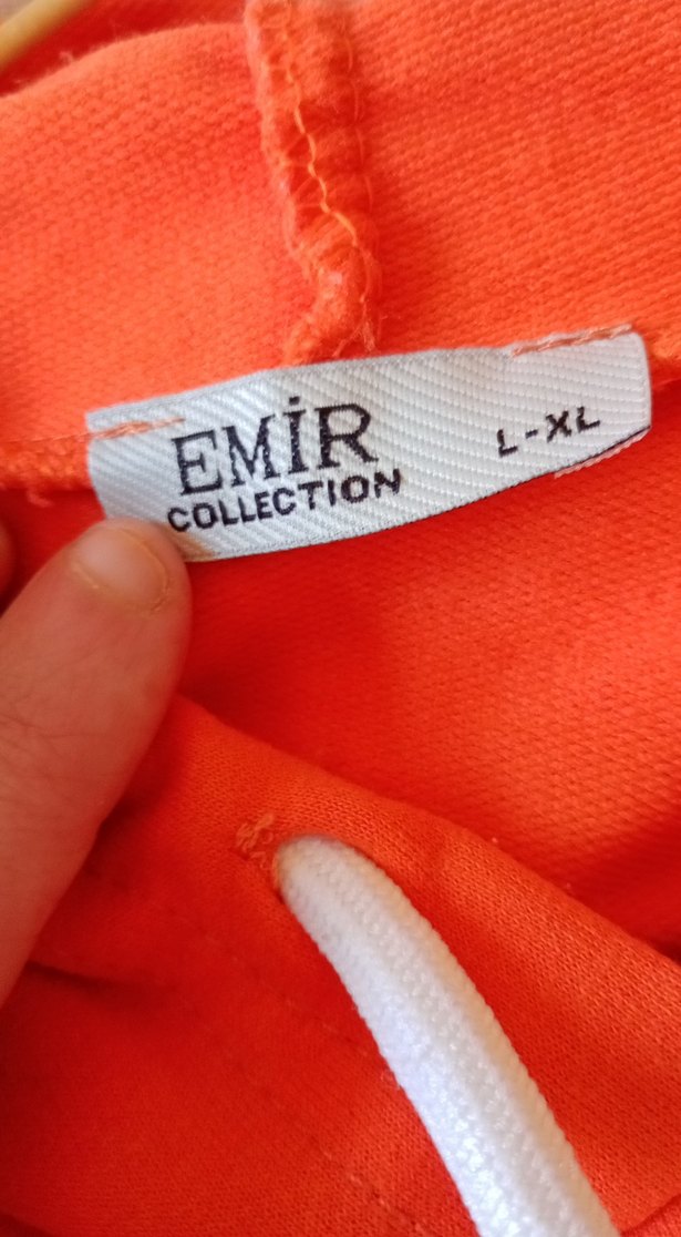 Turuncu Baskılı Uzun Kollu Sweatshirt - Görsel 4