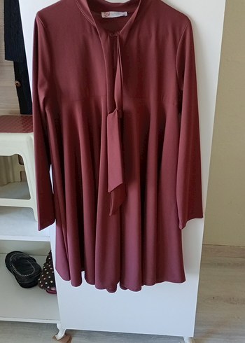 Diğer Bordo V Yakalı Düğmeli Hamile Bluzu