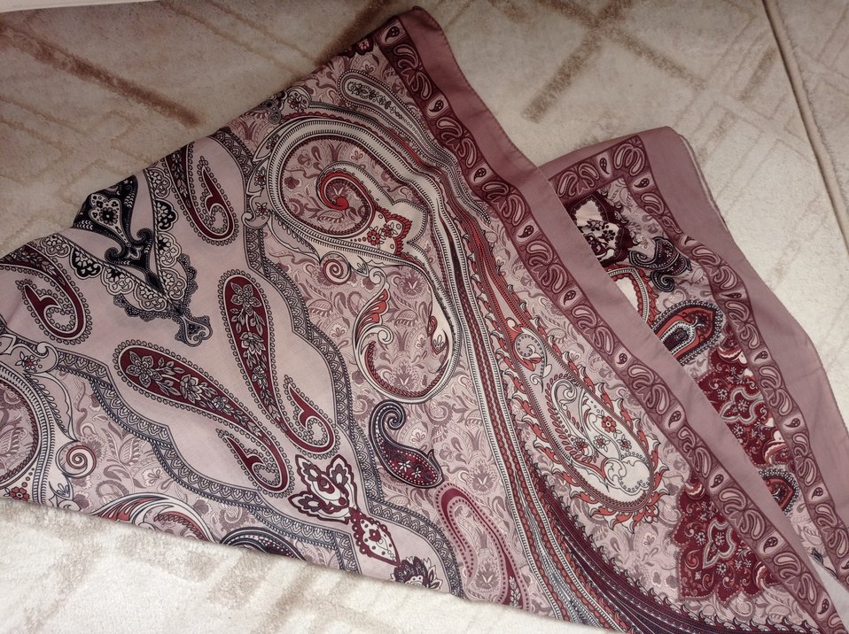 kahve Bohem Tarzı Kadın Şal - Görsel 2