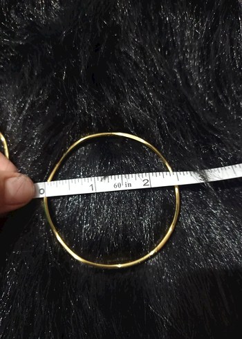 Altın Renk Parlak Yılan Desenli Kürklü Kadın Kulak Kelepçesi - Görsel 5