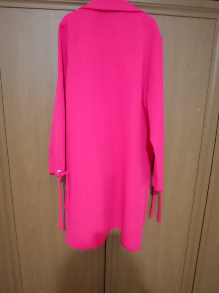 Pembe Midi Kadın Kaban - Görsel 5