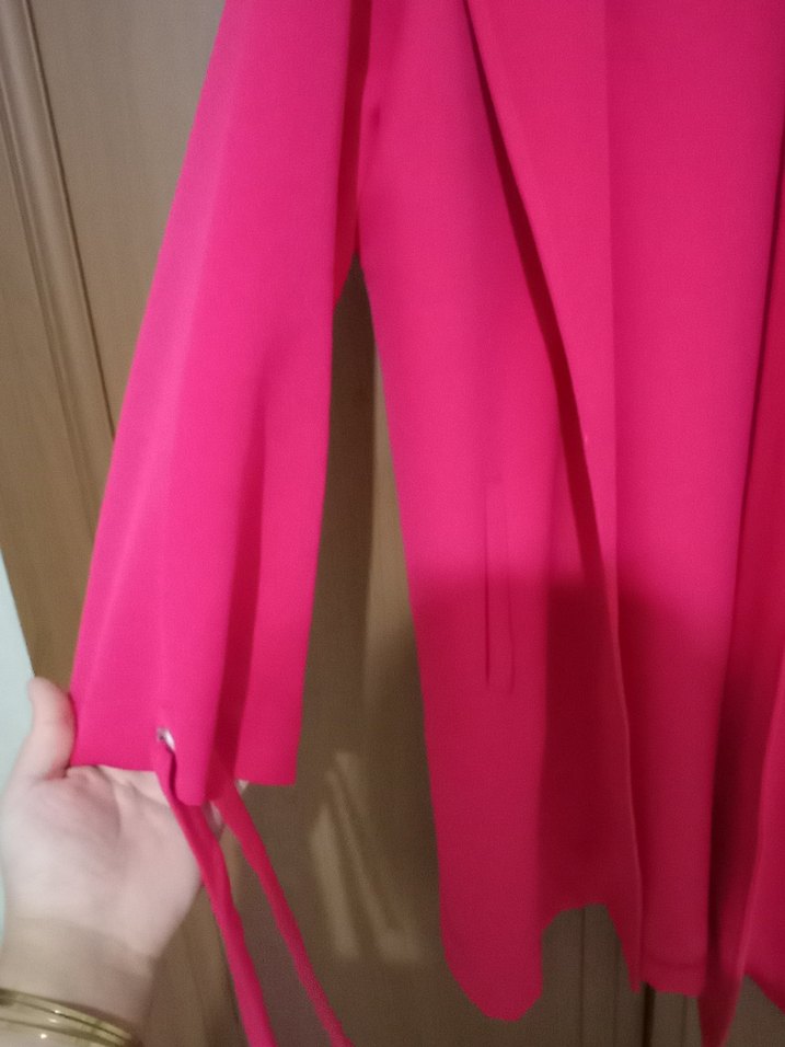 Pembe Midi Kadın Kaban - Görsel 3