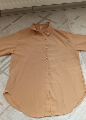 Yeşil Uzun Kollu Keten Gömlek - Görsel 5