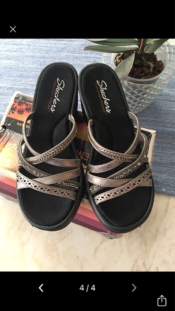 38 Beden gri Renk Skechers memory foam terlik