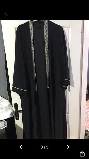Diğer Etrucci önleri sarkık taşlı abaya