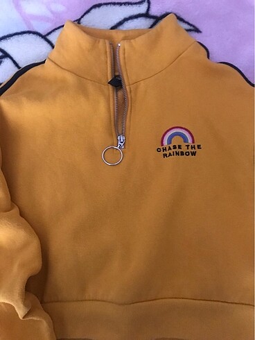 Kadın crop sweat
