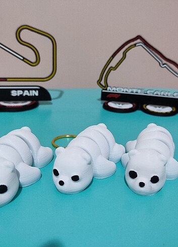 Sevimli panda ve ayıcık Anahtarlıklar - Görsel 3