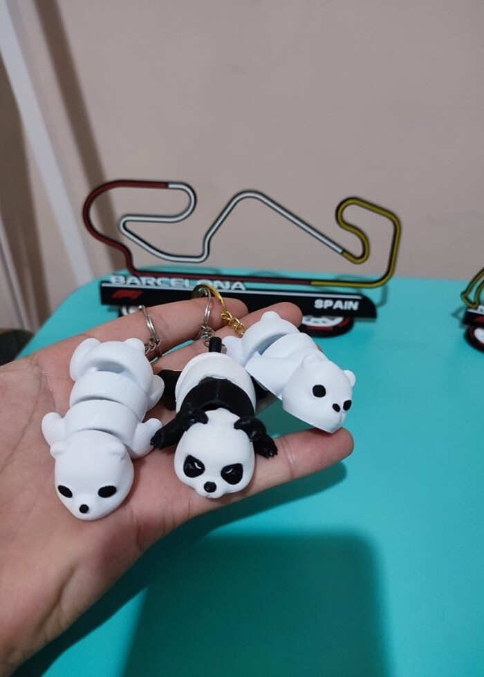 Sevimli panda ve ayıcık Anahtarlıklar - Görsel 2