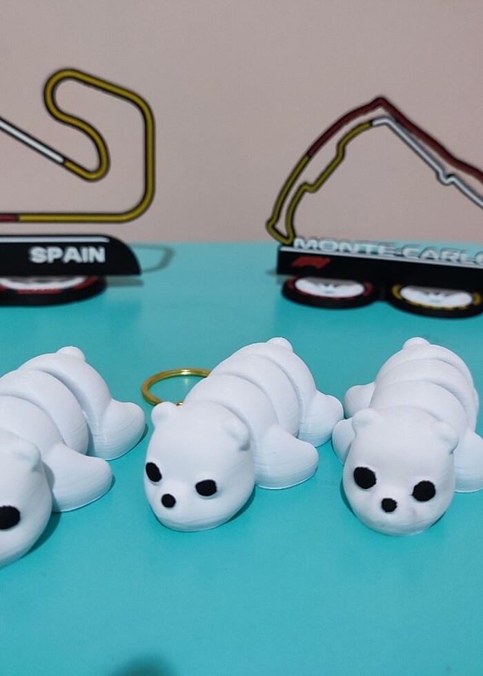 Sevimli panda ve ayıcık Anahtarlıklar - Görsel 3