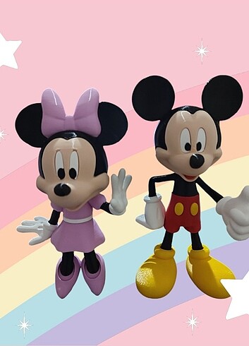 Mickey Mouse ve Minnie Mouse Çift 