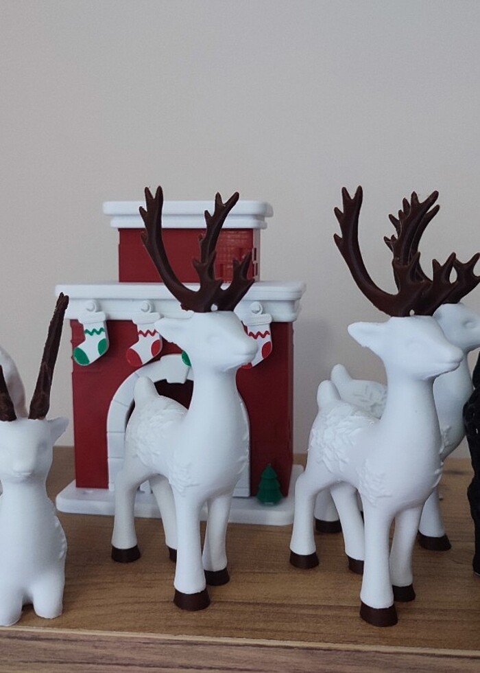 NOEL GEYİK FİGURLERİ  - Görsel 2