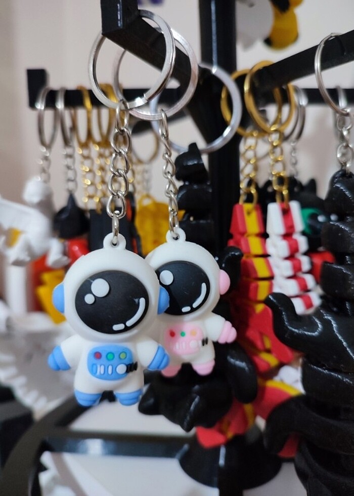 Astronot anahtarlık 2 adet - Görsel 2