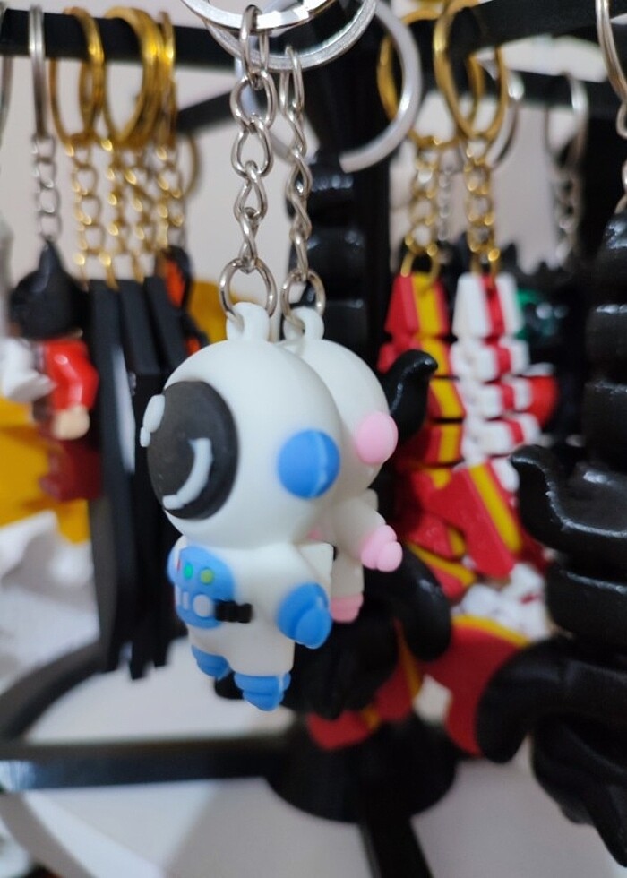 Astronot anahtarlık 2 adet - Görsel 3