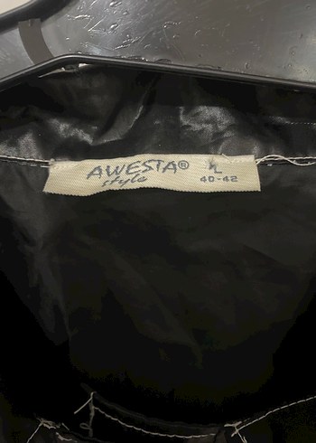 Düğmeli Siyah Deri Kadın Ceket - Görsel 3