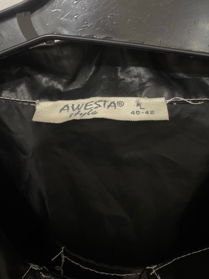 Düğmeli Siyah Deri Kadın Ceket - Görsel 3