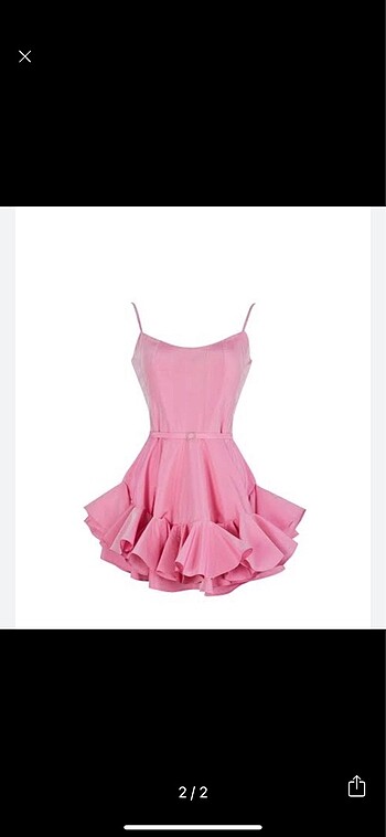 Maıson ju hanna pembe elbise