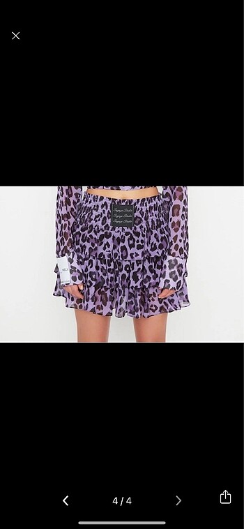 Sagaza madrid leopar etek