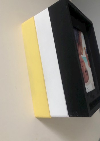 Beden sarı Renk Sarı Çerçeveli Kare Fotoğraf Çerçevesi