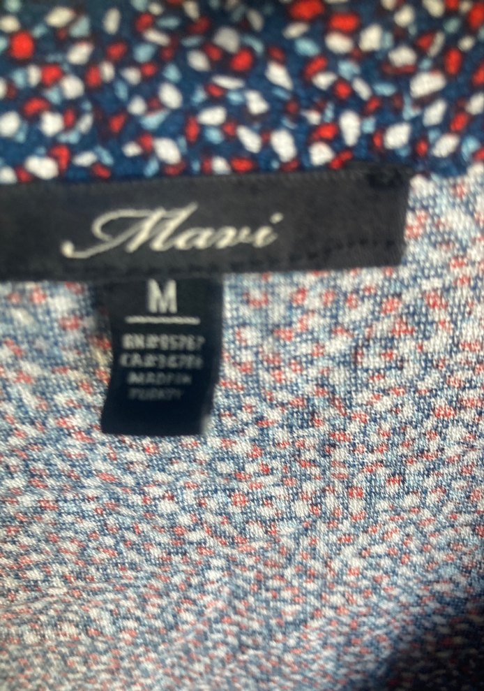 Uzun Kollu, Bol Kesim, Çok Renkli Bağlama Desenli Kadın Elbise - Görsel 3