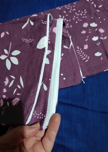 Mor Baskılı çift yastık kılıfı - Görsel 3