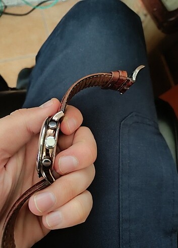 Beden kahverengi Renk Fossil ffs4441 model orijinal erkek saati