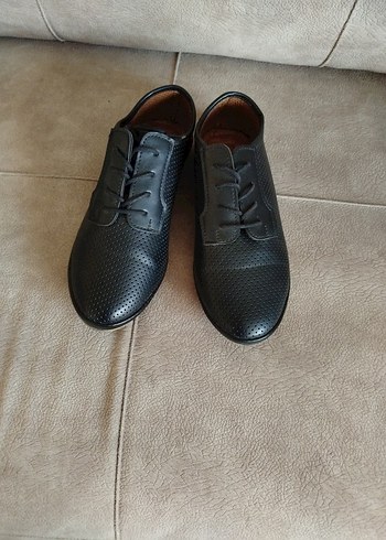 Erkek çocuk Siyah Minimalist Günlük Klasik Ayakkabı - Görsel 5