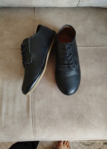 Erkek çocuk Siyah Minimalist Günlük Klasik Ayakkabı - Görsel 3