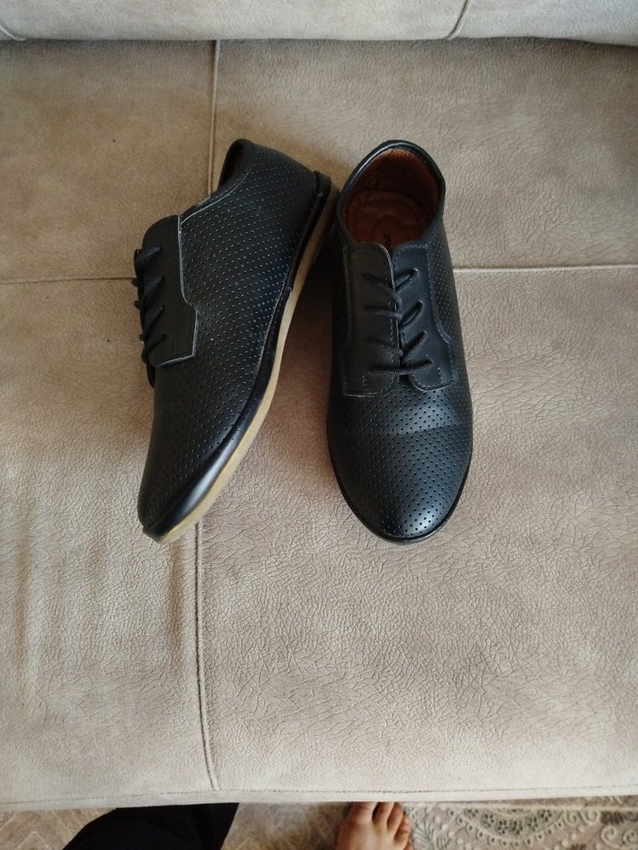 Erkek çocuk Siyah Minimalist Günlük Klasik Ayakkabı - Görsel 3