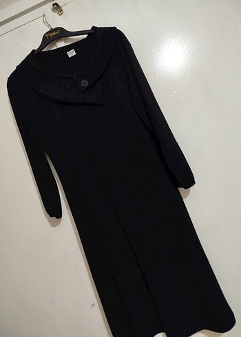 Siyah diz altı Elbise - Görsel 4