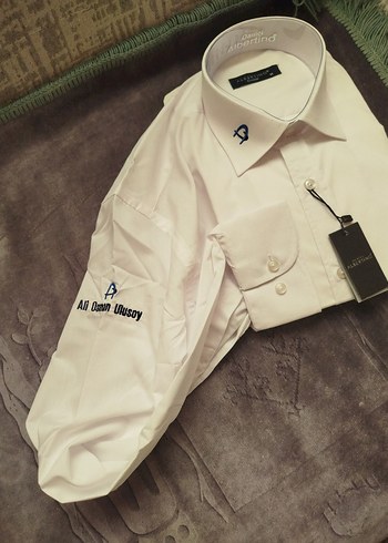 Düğmeli Beyaz Erkek Gömlek - Görsel 3