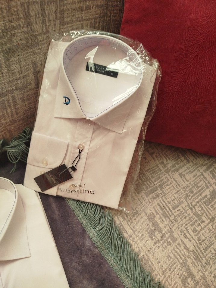 Albertino Beyaz Erkek Uzun Kollu Gömlek - Görsel 2
